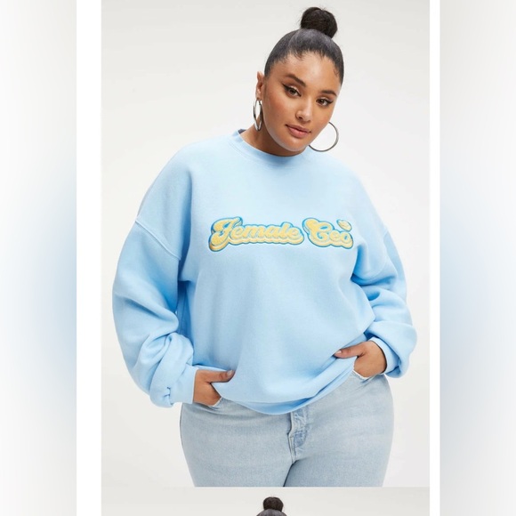 Good American Sweatshirt  Sz 3x Blue The B Project Female CEO Pullover Knit - Picture 1 of 8